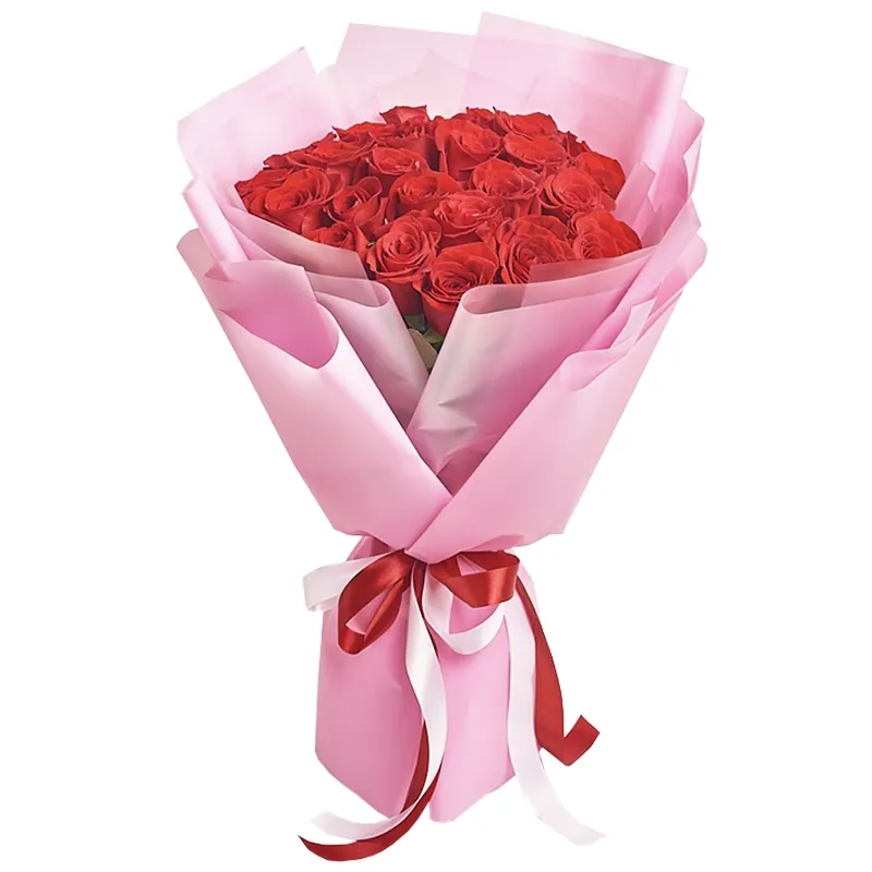 Букет из 25 красных роз Премиум
